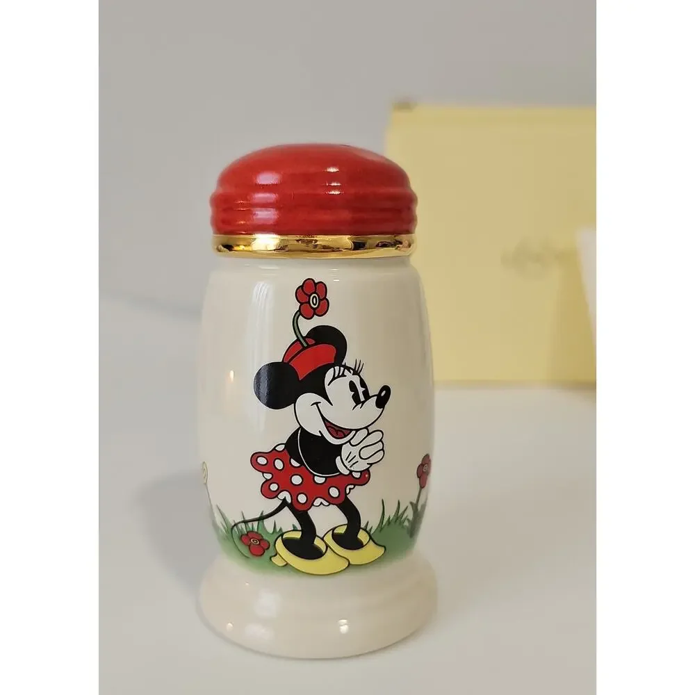 New Box Lenox Mickey Minnie Salt Pepper Shakers Love At First Sight COA Disney